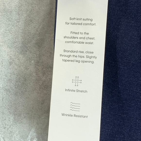 CALVIN KLEIN Men's Navy Slim-Fit Knit Suit Separate Dress Pants SZ 34X34 - Picture 13 of 13